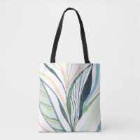 Sac fourre-tout d'art abstrait à l'aquarelle botan