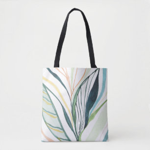 Sac fourre-tout d'art abstrait à l'aquarelle botan