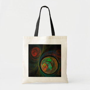Sac fourre-tout d'art Abstrait vert de renaissance