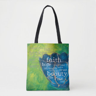 sac fourre-tout d'art "Broken into Beauty" (med)
