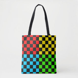 Sac fourre-tout d'art Carré Checboard Chess