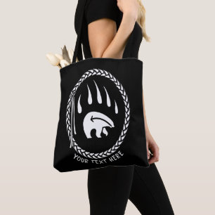 Sac fourre-tout d'art de l'ours tribal Faune Art S