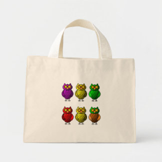 sac fourre-tout d'art en pixels de Owl