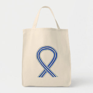 SAC FOURRE-TOUT d'art en ruban de sensibilisation