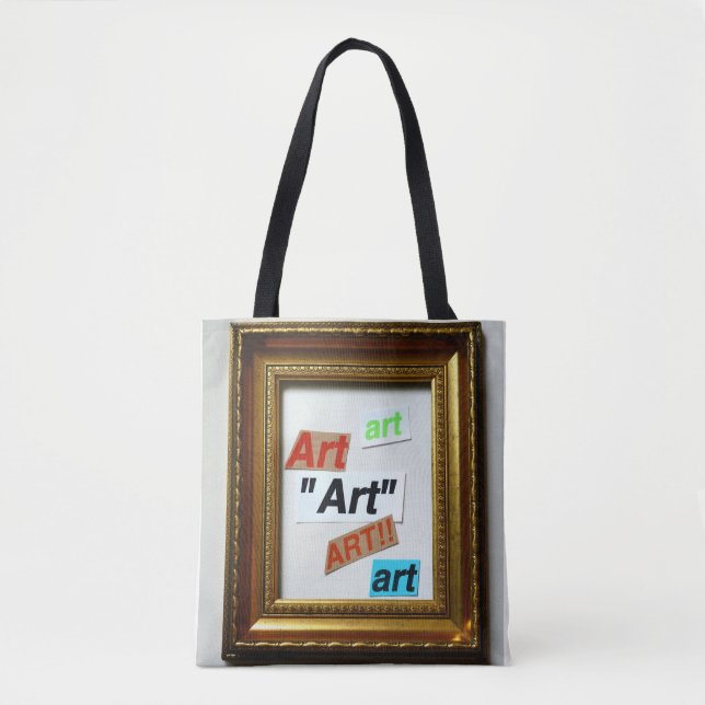 sac fourre-tout d'art encadré (Devant)