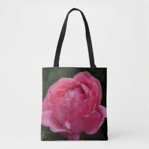 Sac fourre-tout d'art floral Rose rose