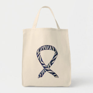 Sac fourre-tout d'art personnalisé Zebra Awareness