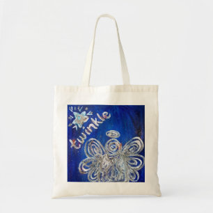 Sac fourre-tout d'art Silver Twinkle Angel