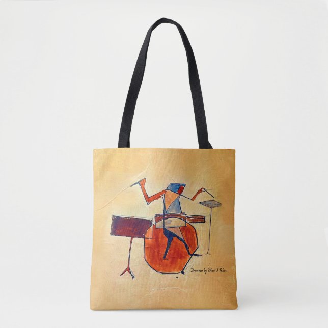 sac fourre-tout de 16 po avec peintures à tambour  (Devant)