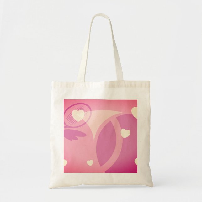 Sac fourre-tout de balle de tennis rose pour femme (Devant)