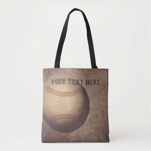 sac fourre-tout de base-ball personnalisé design v (Devant)