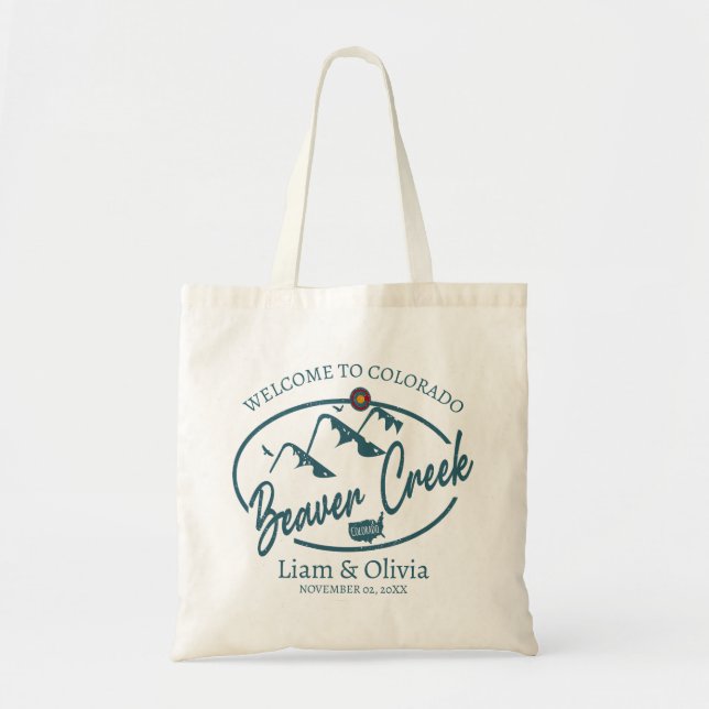Sac fourre-tout de bienvenue du Mariage Beaver Cre (Devant)