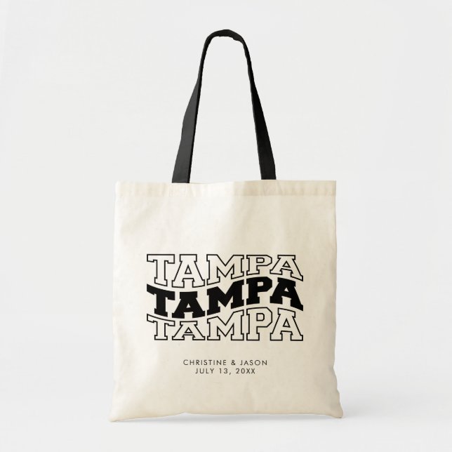 Sac fourre-tout de bienvenue Mariage Tampa Floride (Devant)