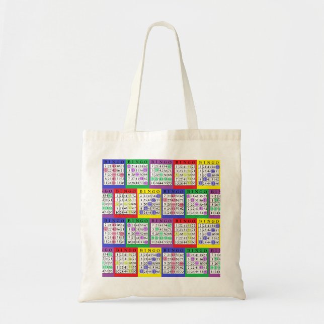 SAC FOURRE-TOUT de bingo des cartes BINGO (Devant)