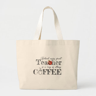 Sac fourre-tout de café de l'enseignant