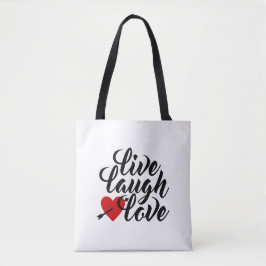Sac fourre-tout de calligraphie de la Saint-Valent