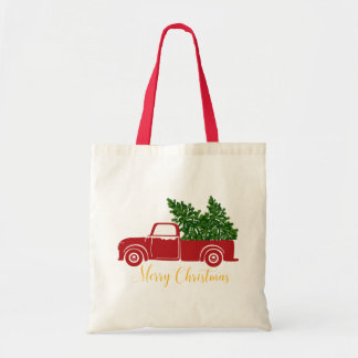 Sac fourre-tout de camion de sapin de Noël