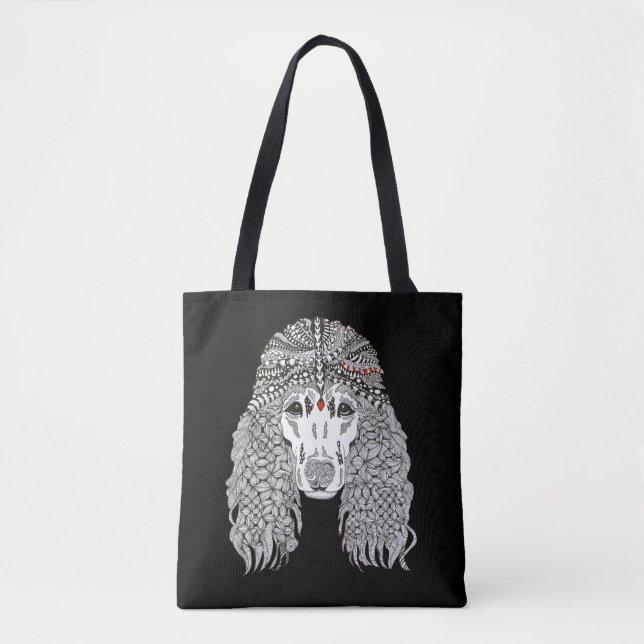 Sac fourre-tout de caniche mignon et adorable (Devant)