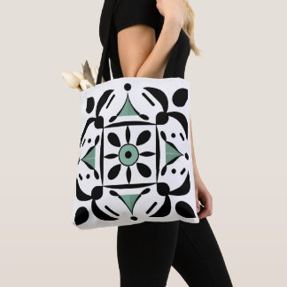 Sac fourre-tout de carreaux de contraste d'encre e