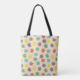 Sac fourre-tout de cercles tourbillonnant géométri