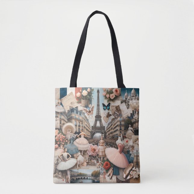Sac fourre-tout de charme Ballet parisien (Devant)