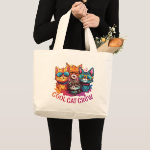 Sac fourre-tout de chats d'équipage cool