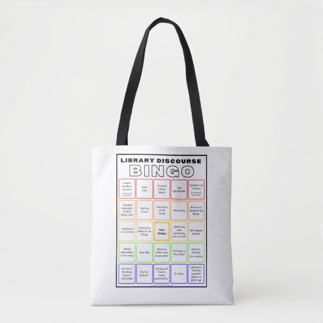 Sac fourre-tout de chemise de bingo du discours de (Devant)