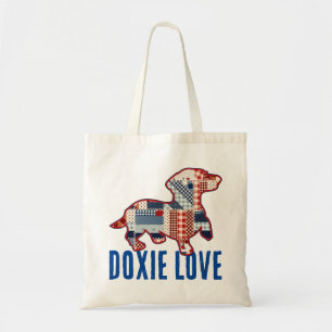 Sac fourre-tout de chien teckel mignon
