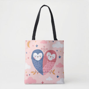 Sac fourre-tout de chouettes