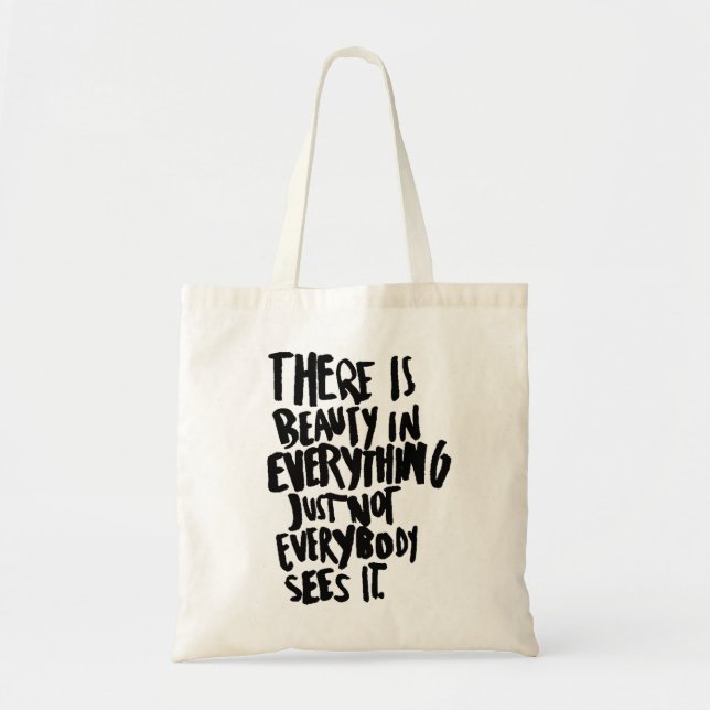 Sac fourre-tout de citation de beauté Sac à épaule (Devant)