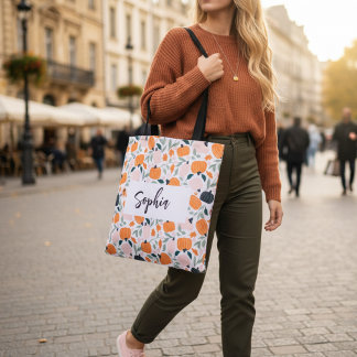 Sac fourre-tout de Citrouille d'automne personnali