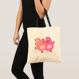 Sac fourre-tout de cochons de patinage à roulettes