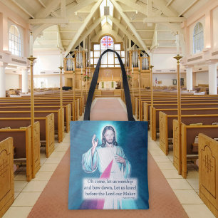 Sac fourre-tout de coeur sacré de Jésus personnali