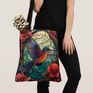 Sac fourre-tout de colibri aux couleurs vives
