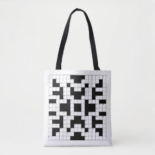Sac fourre-tout de conception de puzzle de mots cr