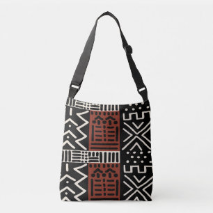 Sac fourre-tout de conception de tissu de boue afr
