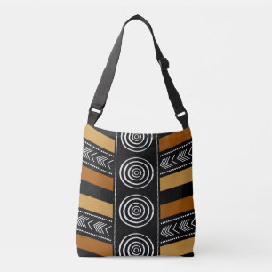 Sac fourre-tout de conception de tissu de boue afr