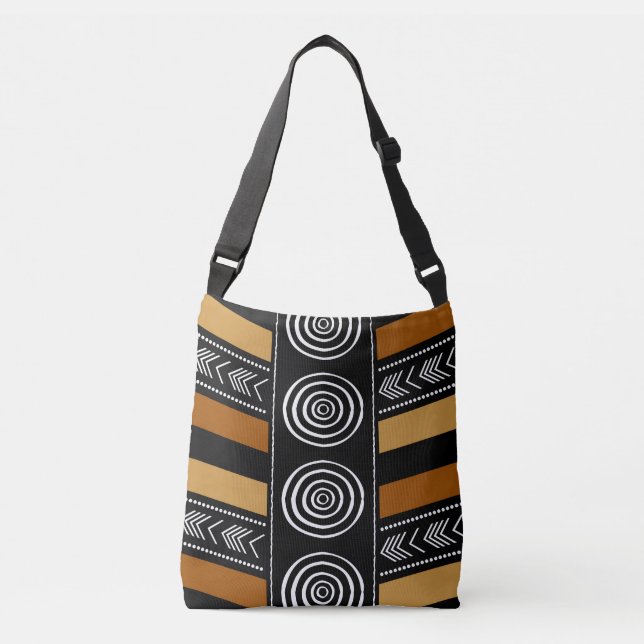 Sac fourre-tout de conception de tissu de boue afr (Devant)