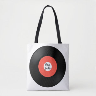 Sac fourre-tout de conception vinyle simple 45 tr/