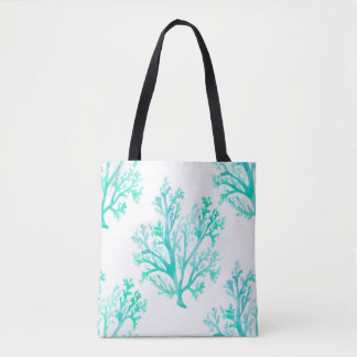 Sac fourre-tout de corail à aquarelle