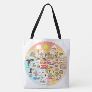 Sac fourre-tout de coucher de soleil SoCal