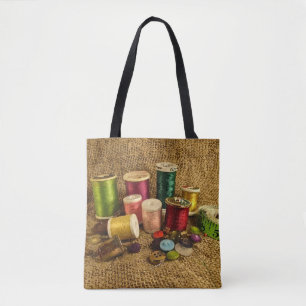 Sac fourre-tout de couture à métier d'ouvrière