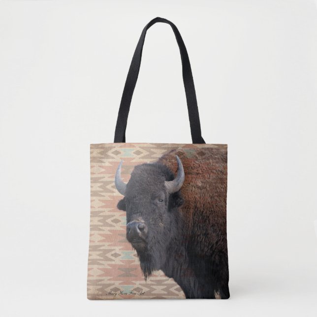Sac fourre-tout de couverture de bison (Devant)