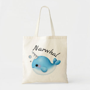 Sac fourre-tout de Cute Narwhal
