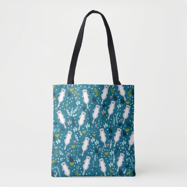 Sac fourre-tout de Cute Otters (Devant)