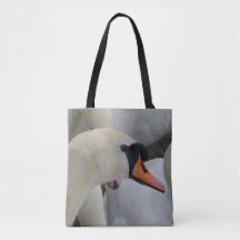 Sac fourre-tout de cygne blanc