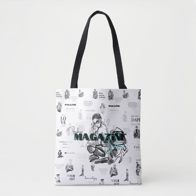 Sac fourre-tout de design de magazine féminin (Devant)