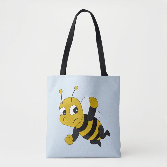 Sac fourre-tout de dessin animé d'abeilles (Devant)