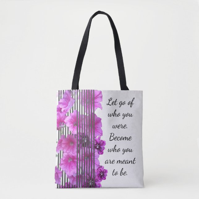 Sac fourre-tout de devis floral inspirationnel (Devant)