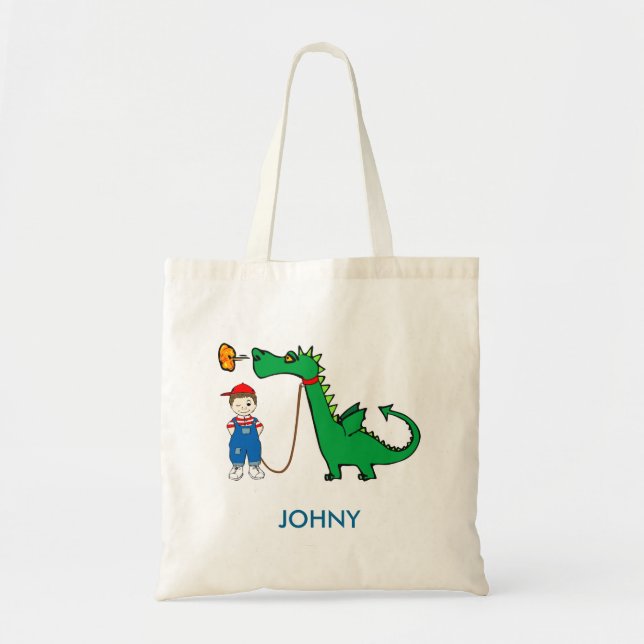 Sac fourre-tout de dragon mignon personnalisé (Devant)